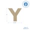 Wooden Letter Y 12 inch or 8 inch, Unfinished Large Wood Letters for Crafts | Woodpeckers
